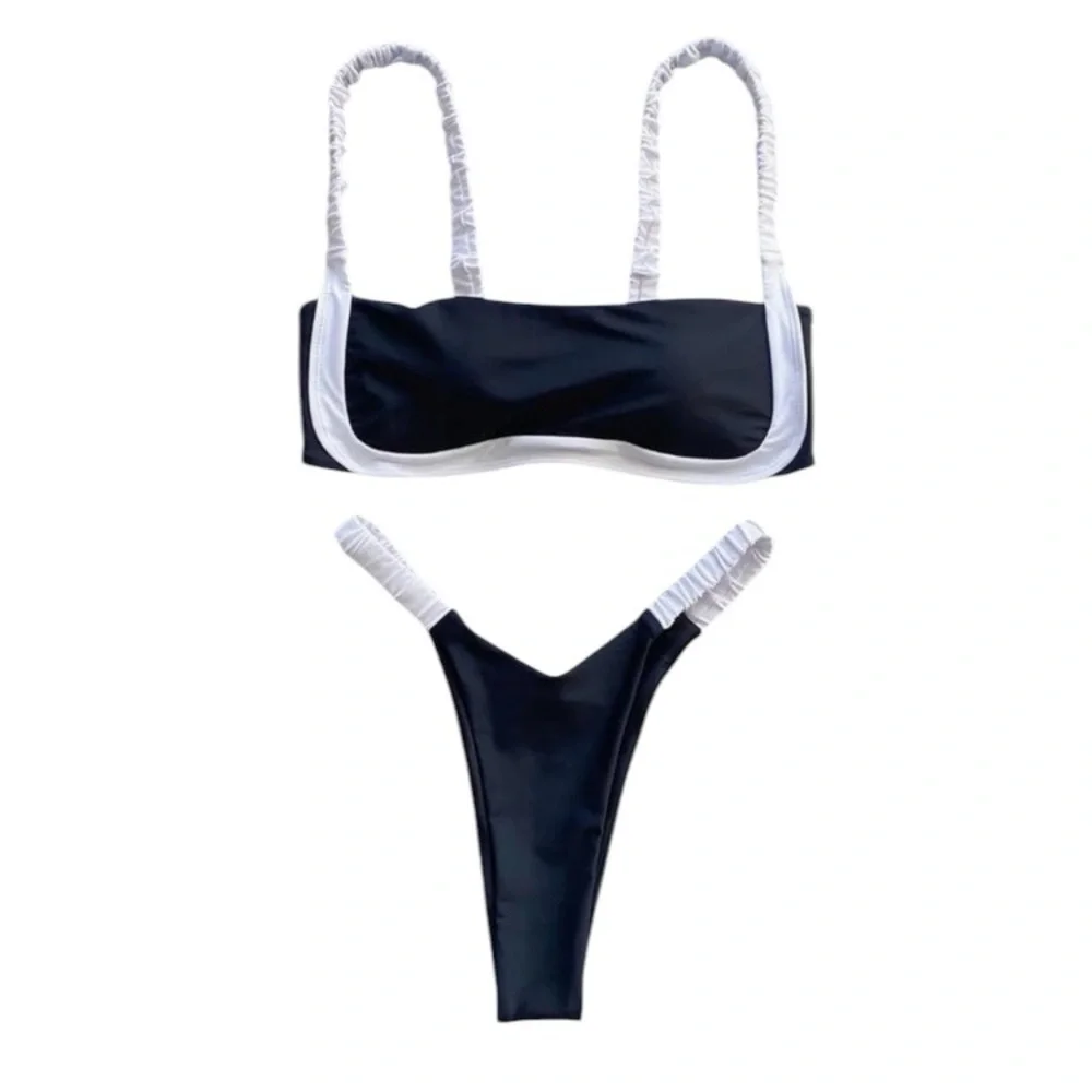 Strawberry Milk Mob black & white bikini - size M - never worn 🍓 - Picture 5 of 5